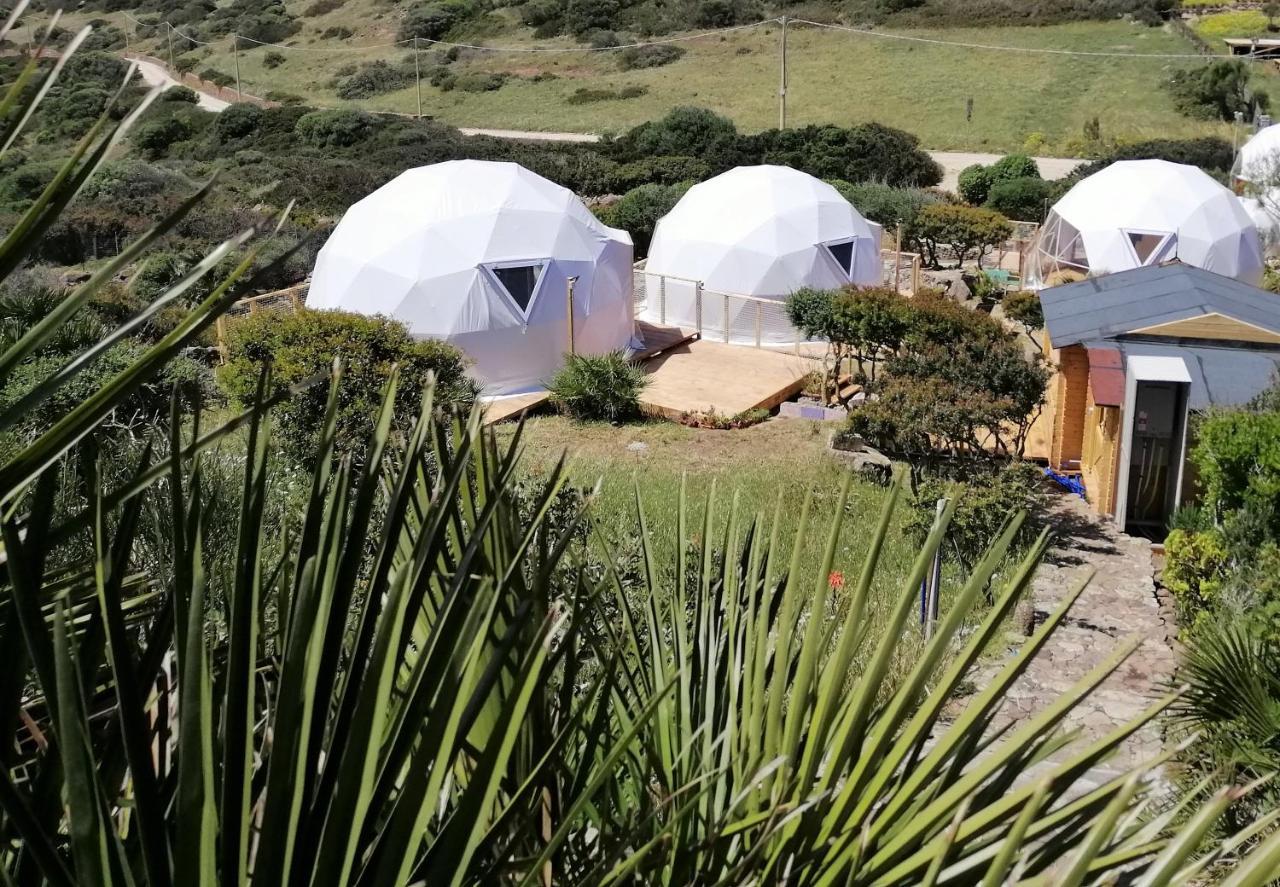B&B Glamping Semaforo Capo Sperone ซานตันตีโอโก ภายนอก รูปภาพ